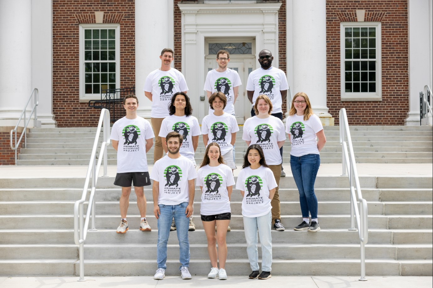 Figure 3. Dr. Clayton’s primate microbiome laboratory group. Photo courtesy of Dr. Jonathan B. Clayton.