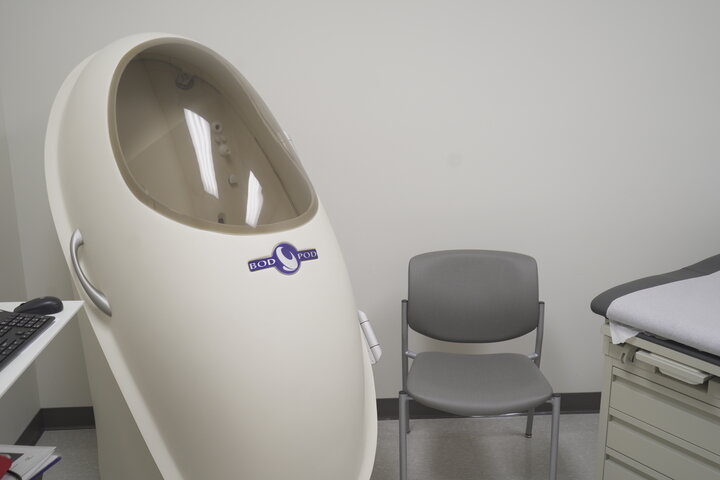 Bod Pod in waiting room. 